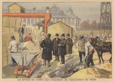 1900年の万博博覧会の会場をパリで訪れたプリンスオブウェールズ 作： French School